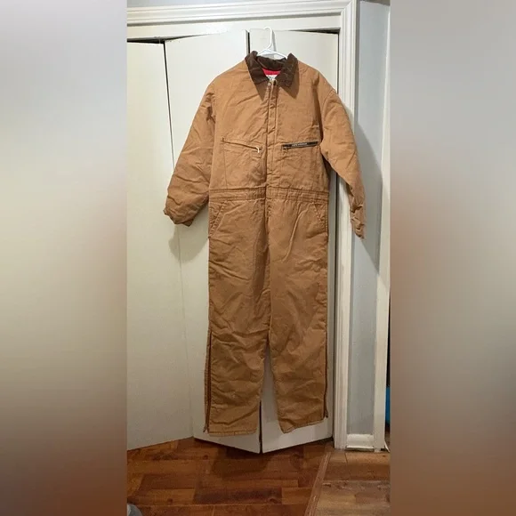 Men's Brown Workwear Coverall - Picture 2 of 16